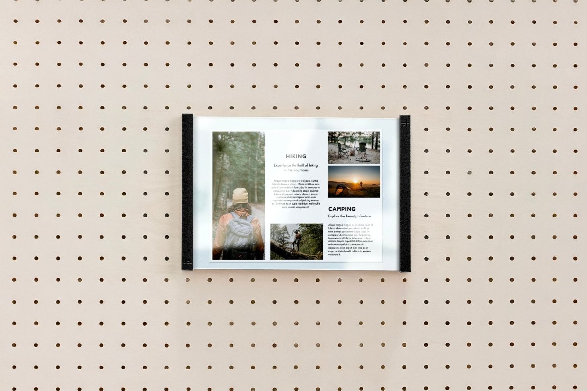 Porte affiche Support d’Information en Plexi - Accessoires - Aire - A217-5 - 2