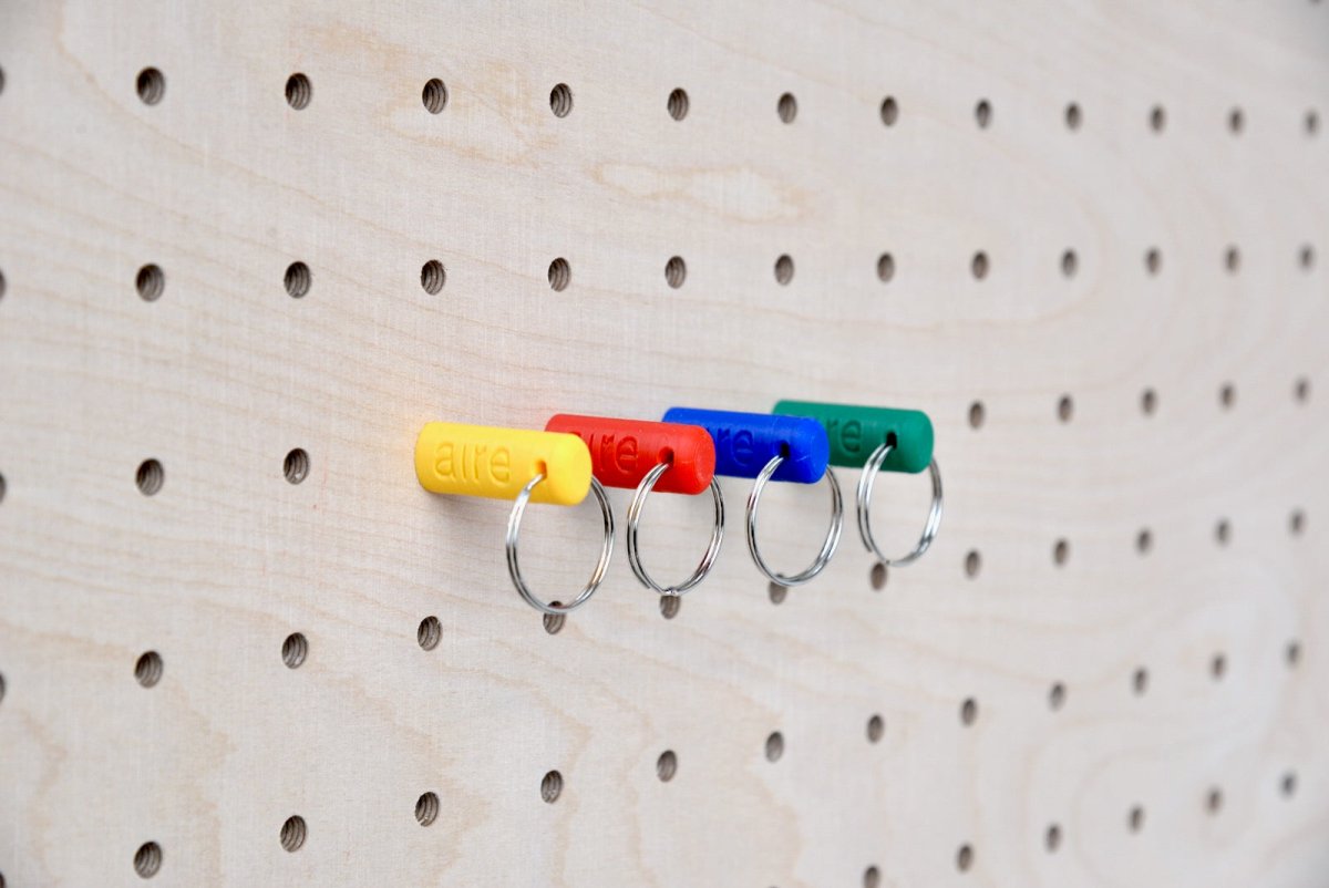 Porte clés anneau avec goupille intégrée pour pegboard - Aire -  - 2