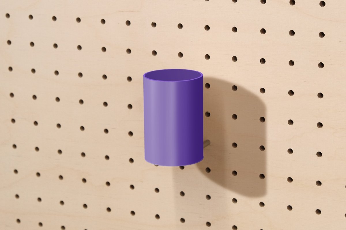 Pot à stylos flottant pour Pegboard - Design minimaliste - Accessoires - Aire - A53-23 - 12