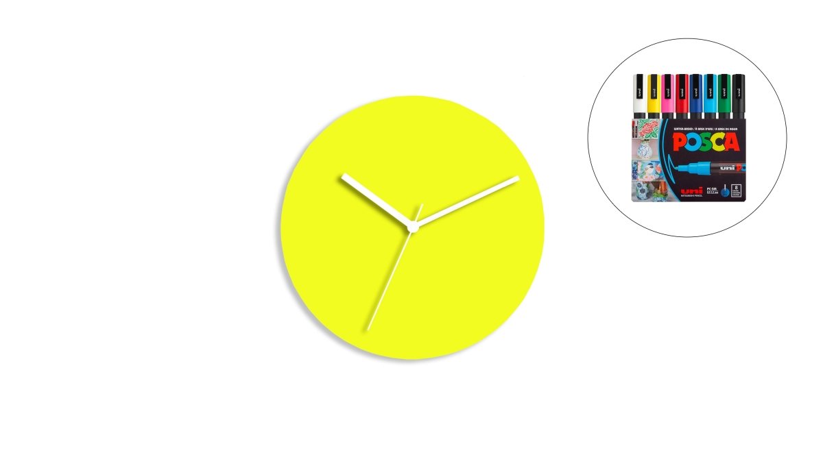 Sketch Clock® : L'horloge colorée créative et personnalisable à l'infini - Horloge - Aire - A212-10 - 45