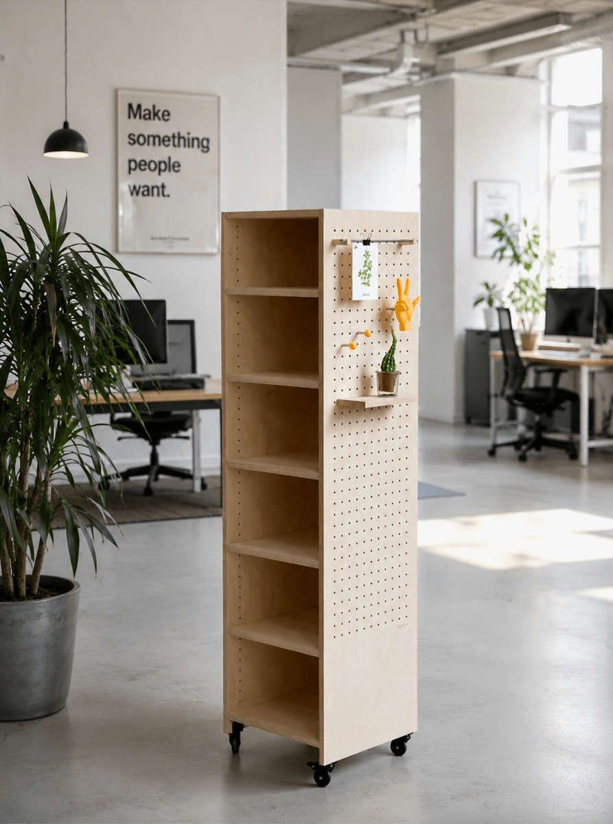 Tour de rangement pegboard sur roulettes – meuble à casiers mobile - Pegboard - Aire - TOUR1 - 3