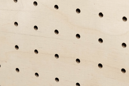 Wooden trunnions for Pegboard with turned wooden balls