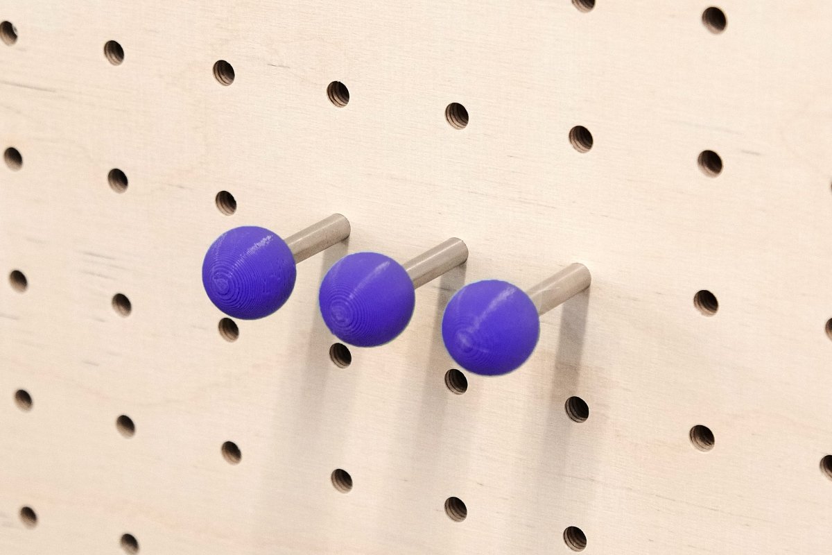 Tourillon coloré - Goupille avec bille de couleur pour Pegboard - Accessoires - Aire - A62-23 - 9
