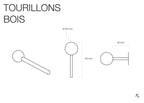 Tourillons en bois pour Pegboard avec billes en bois tournées - Accessoires - Aire - A58-1 - 11