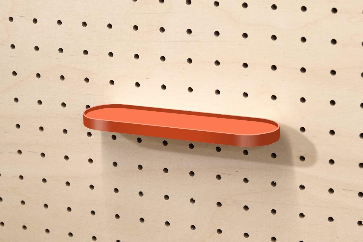 Étagère arrondie - tablette de rangement retro pour Pegboard - Accessoires - Aire - A83-8 - 7