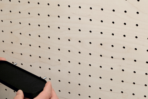 Étagère arrondie - tablette de rangement rétro pour Pegboard - Aire