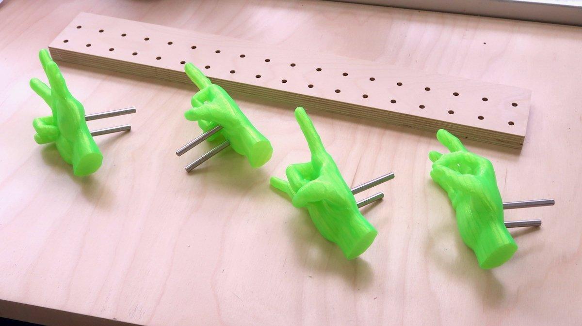 Patère en forme de Main - Déco Maison en impression 3D - Accessoires - Aire - A97-17 - 8