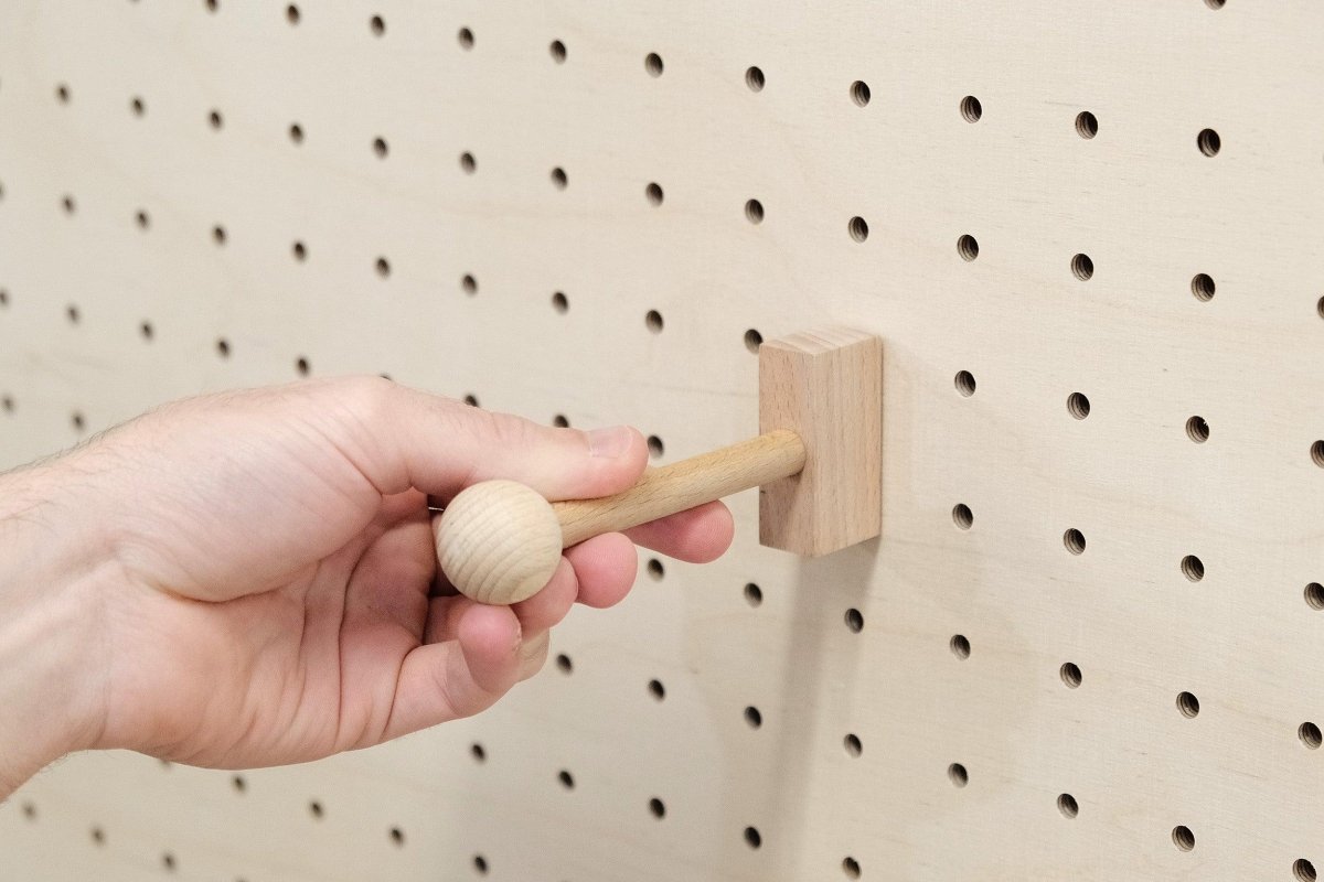 Patère - Porte Manteau Mural pour Pegboard - Accessoires - Aire - A79-1 - 3