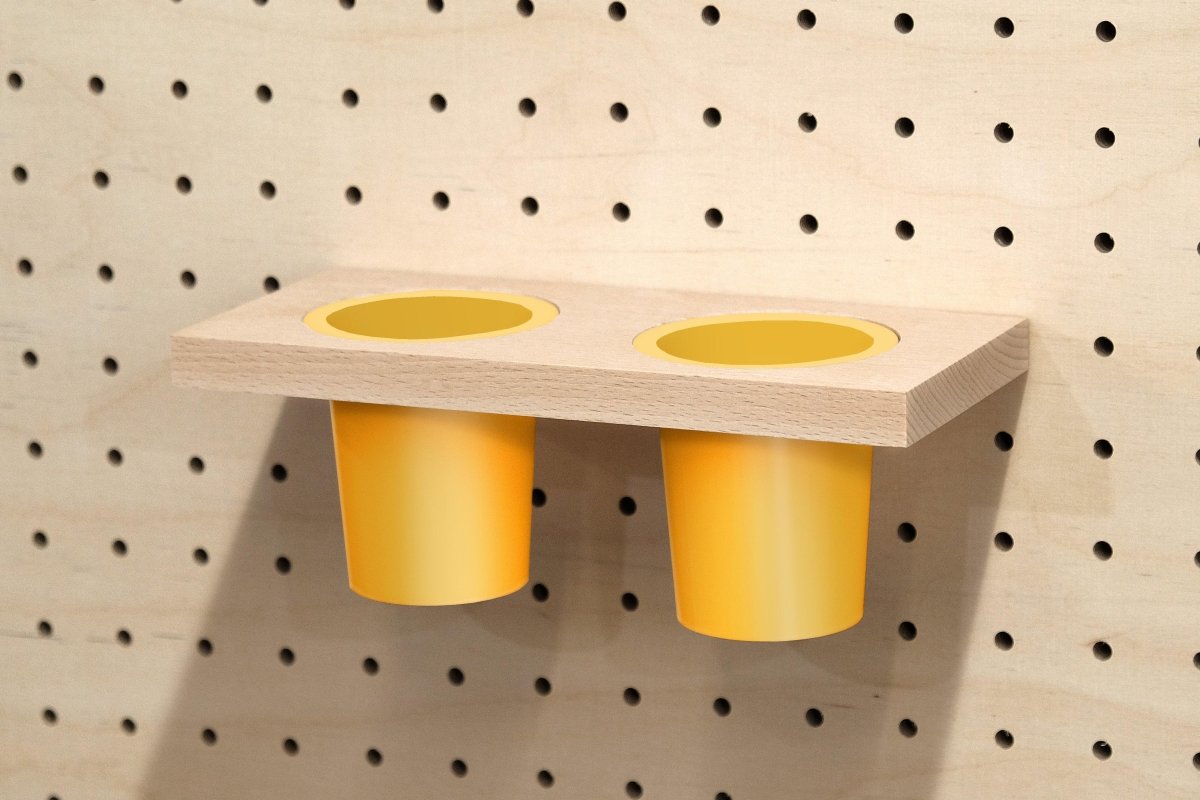 Pot à crayons suspendu pour Pegboard - Accessoires - Aire - A52-27 - 16