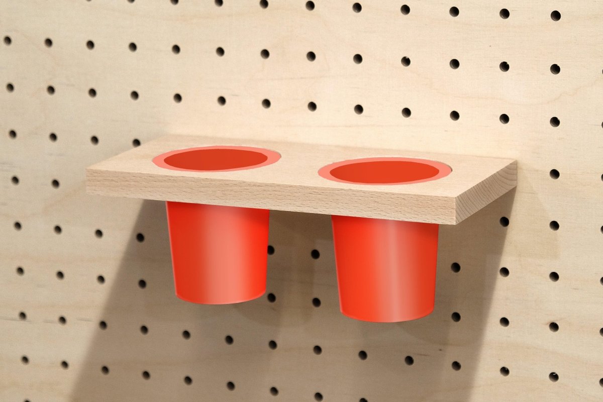 Pot à crayons suspendu pour Pegboard - Accessoires - Aire - A52-8 - 15