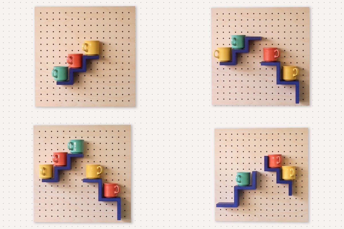 Rangement etagere en escalier - porte objets minimaliste en impression 3D - Accessoires - Aire - A65-34 - 5