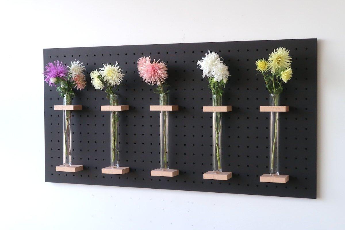 Soliflore XL - Porte-fleurs pour Pegboard de style moderne - Quark